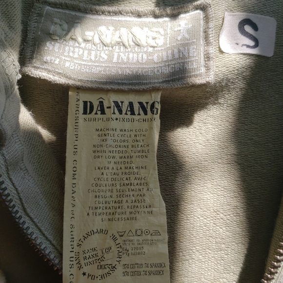 Da-Nang S Short Sleeve Zip Hoodir - Picture 2 of 7
